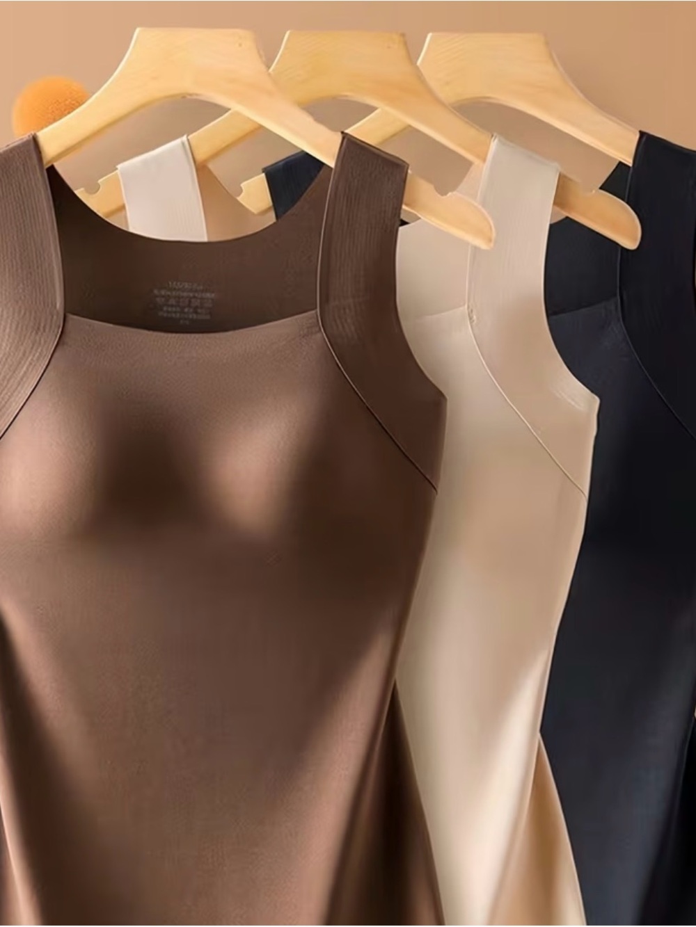 💕 3/$20 Item Sleek Scoop Neck Tank - Brown, Cream & Black